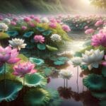 exotische lotusblume in flasche